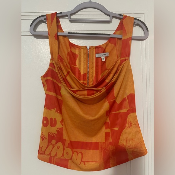 Miaou - Imogene Corset in Stone Orange - M - Picture 4 of 8